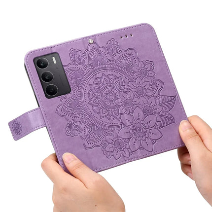 For Realme C75  /  14x 5G Case PU Leather Wallet Floral Phone Cover Stand View