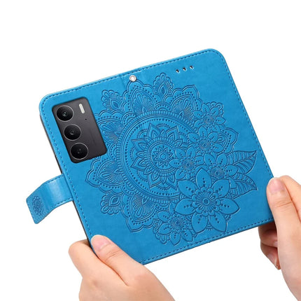 For Realme C75  /  14x 5G Case PU Leather Wallet Floral Phone Cover Stand View
