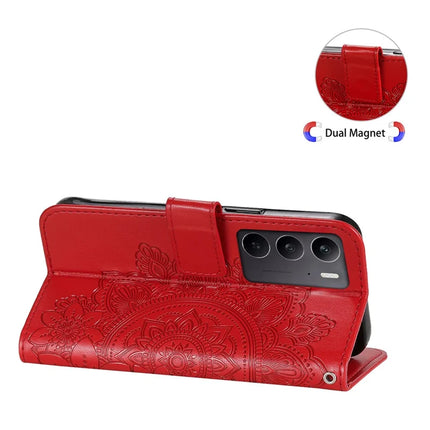 For Realme C75  /  14x 5G Case PU Leather Wallet Floral Phone Cover Stand View