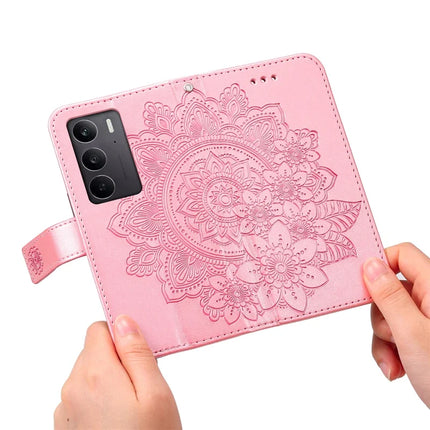 For Realme C75  /  14x 5G Case PU Leather Wallet Floral Phone Cover Stand View