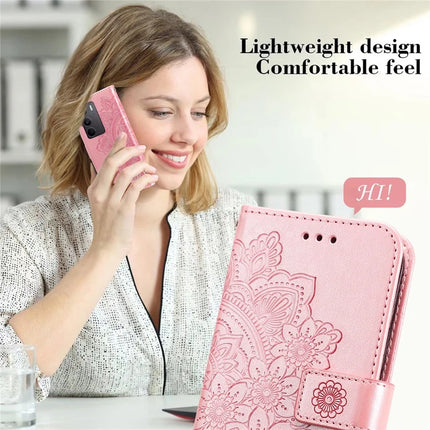 For Realme C75  /  14x 5G Case PU Leather Wallet Floral Phone Cover Stand View
