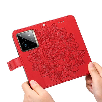 For Realme GT 7 Pro 5G Case PU Leather Wallet Floral Phone Cover Stand View