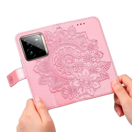 For Realme GT 7 Pro 5G Case PU Leather Wallet Floral Phone Cover Stand View