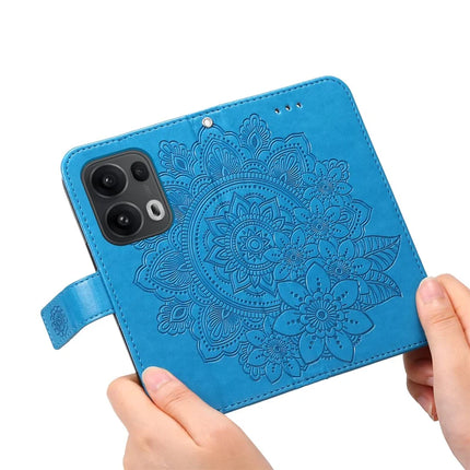 For Oppo Reno13 Pro 5G Case PU Leather Wallet Floral Phone Cover Stand View
