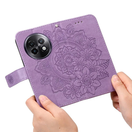For Realme 13+ 5G / 13 Pro 5G (China) Case PU Leather Wallet Floral Phone Cover
