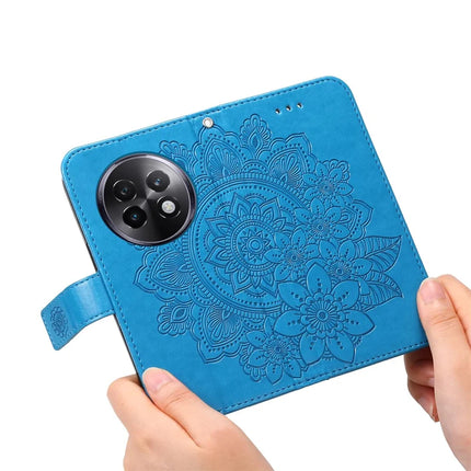 For Realme 13+ 5G / 13 Pro 5G (China) Case PU Leather Wallet Floral Phone Cover