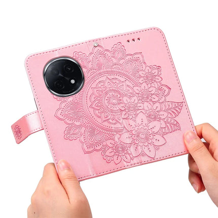 For Oppo A5 Pro 5G Case PU Leather Wallet Floral Phone Cover Stand View