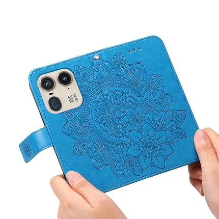 For Motorola Edge 50 Ultra 5G / Moto X50 Ultra 5G Case PU Leather Wallet Floral Phone Cover Stand View
