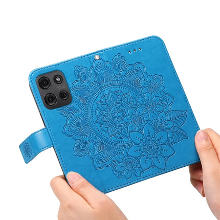 For Motorola Moto G75 5G Case PU Leather Wallet Floral Phone Cover Stand View