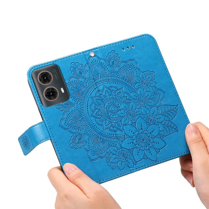 For Motorola Moto G85 5G / S50 Neo 5G Case PU Leather Wallet Floral Phone Cover