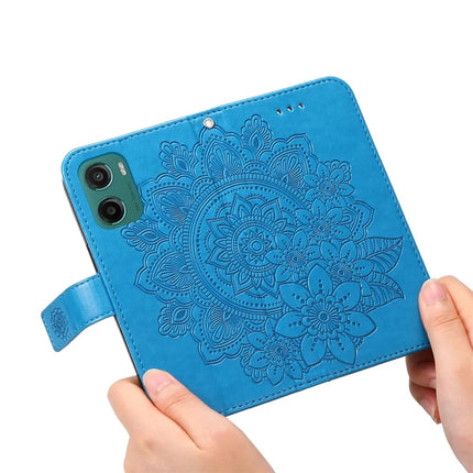 For Motorola Moto G05 4G / E15 4G Case PU Leather Wallet Floral Phone Cover Stand View