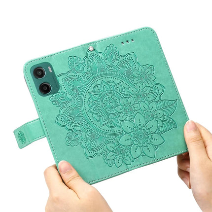 For Motorola Moto G05 4G / E15 4G Case PU Leather Wallet Floral Phone Cover Stand View