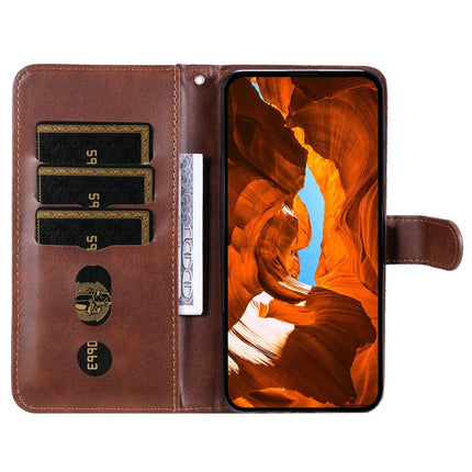 For Honor 300 Case Zipper Wallet Calf Texture PU Leather Phone Cover