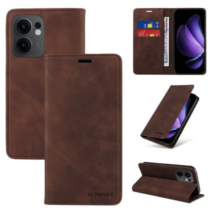 BETOPNICE 003 For Oppo Reno13 F 5G Wallet Case Leather Phone Cover with Stand