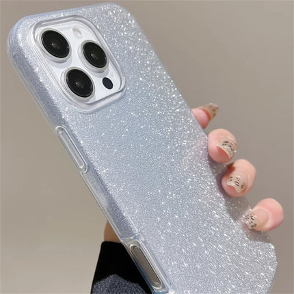 For iPhone 16 Pro Max Case with Wrist Strap TPU Phone Back Cover Glitter Design