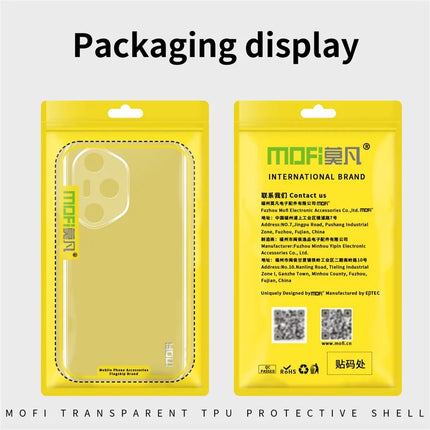For Honor 300 Pro Clear Phone Case MOFI Ultra-Thin TPU Phone Back Cover
