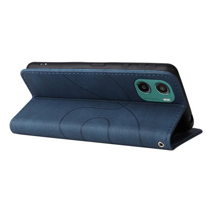 For Motorola Moto G05 4G Leather Case Wallet Stand Color Splicing Phone Cover