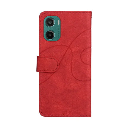 For Motorola Moto G05 4G Leather Case Wallet Stand Color Splicing Phone Cover