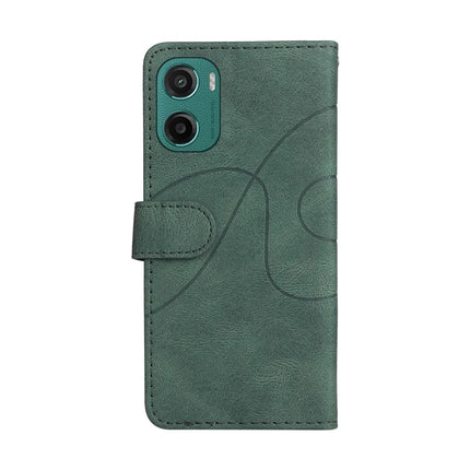 For Motorola Moto G05 4G Leather Case Wallet Stand Color Splicing Phone Cover