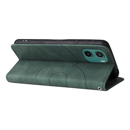 For Motorola Moto G05 4G Leather Case Wallet Stand Color Splicing Phone Cover