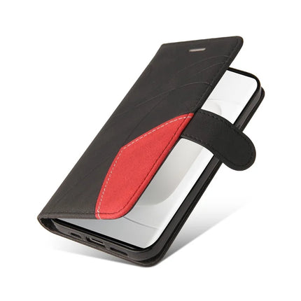 For Honor 300 Pro Leather Case Wallet Stand Color Splicing Phone Cover