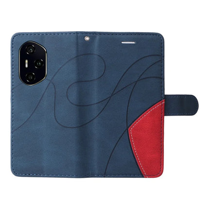 For Honor 300 Pro Leather Case Wallet Stand Color Splicing Phone Cover