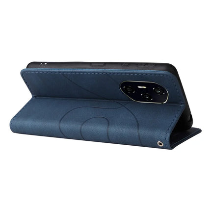 For Honor 300 Pro Leather Case Wallet Stand Color Splicing Phone Cover