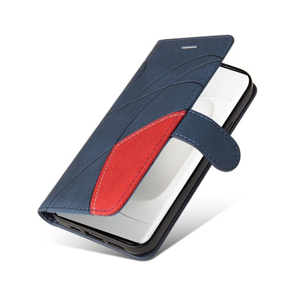For Honor 300 Pro Leather Case Wallet Stand Color Splicing Phone Cover