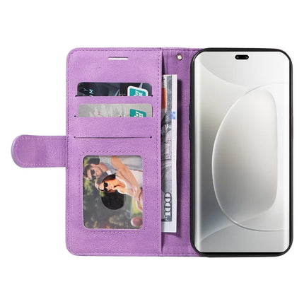 For Honor 300 Pro Leather Case Wallet Stand Color Splicing Phone Cover
