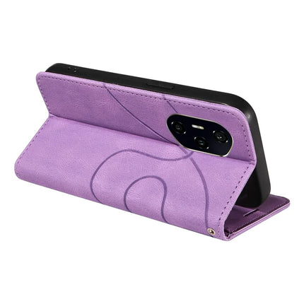 For Honor 300 Pro Leather Case Wallet Stand Color Splicing Phone Cover