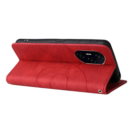For Honor 300 Pro Leather Case Wallet Stand Color Splicing Phone Cover