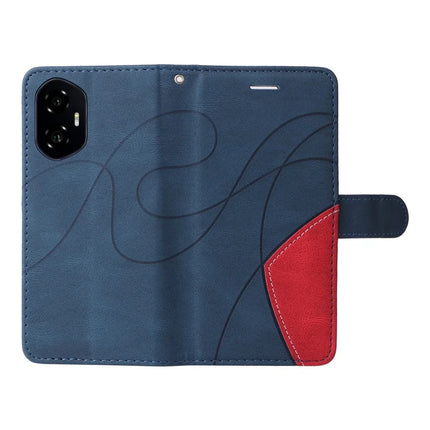 For Honor 300 Leather Case Wallet Stand Color Splicing Phone Cover