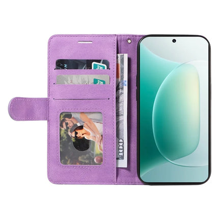 For Honor 300 Leather Case Wallet Stand Color Splicing Phone Cover
