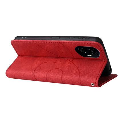 For Honor 300 Leather Case Wallet Stand Color Splicing Phone Cover