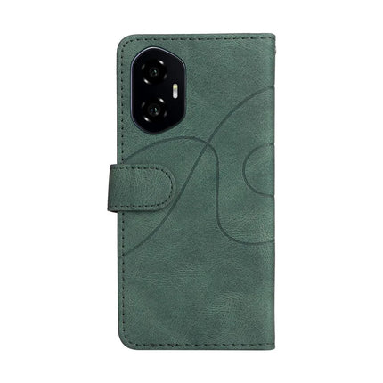 For Honor 300 Leather Case Wallet Stand Color Splicing Phone Cover