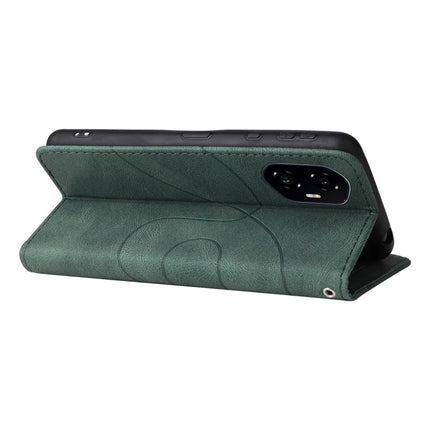For Honor 300 Leather Case Wallet Stand Color Splicing Phone Cover