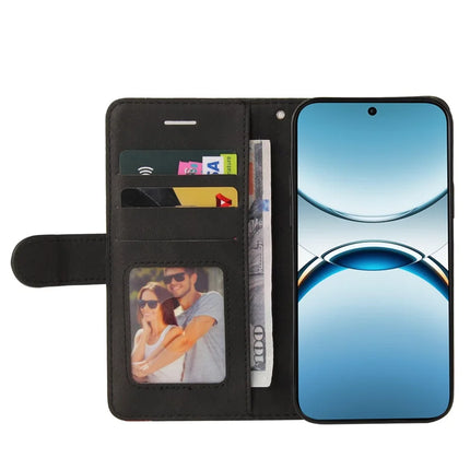 For Oppo Find X8 5G Leather Case Wallet Stand Color Splicing Phone Cover