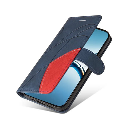 For Oppo Find X8 5G Leather Case Wallet Stand Color Splicing Phone Cover