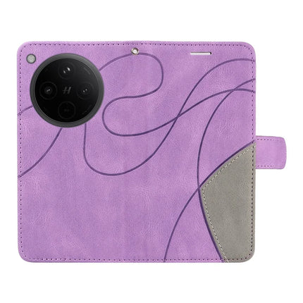 For Oppo Find X8 5G Leather Case Wallet Stand Color Splicing Phone Cover