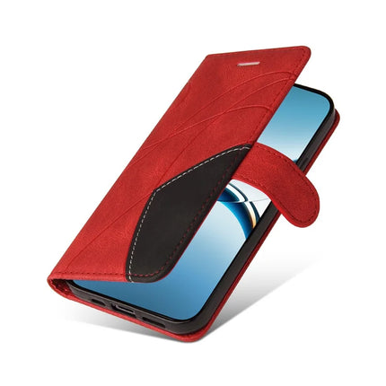 For Oppo Find X8 5G Leather Case Wallet Stand Color Splicing Phone Cover