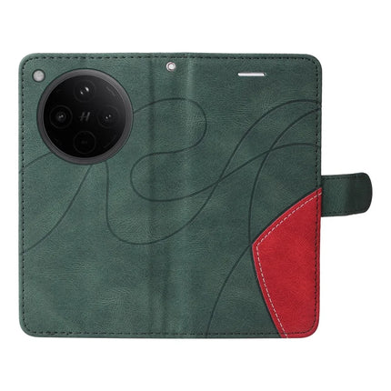 For Oppo Find X8 5G Leather Case Wallet Stand Color Splicing Phone Cover