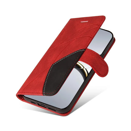 For Oppo Find X8 Pro 5G Leather Case Wallet Stand Color Splicing Phone Cover