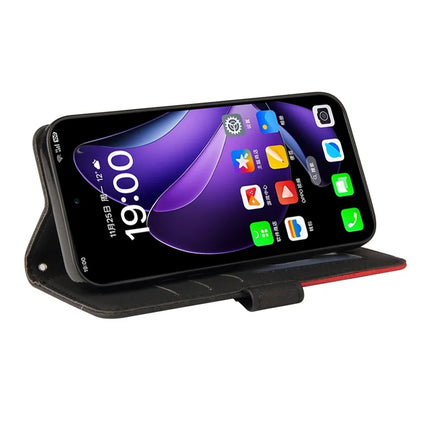 For Oppo Reno13 5G (Global) Leather Case Wallet Stand Color Splicing Phone Cover