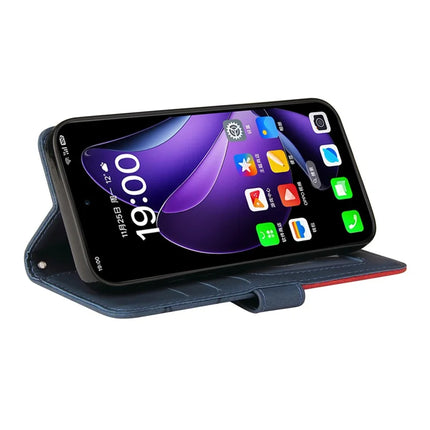 For Oppo Reno13 5G (Global) Leather Case Wallet Stand Color Splicing Phone Cover