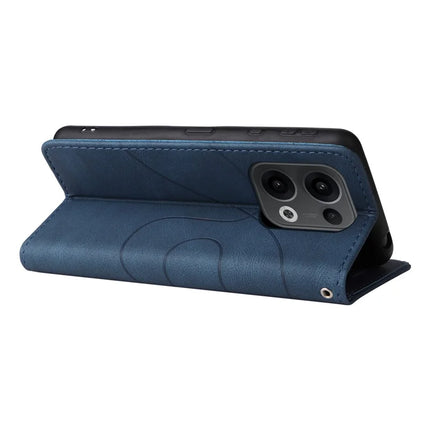 For Oppo Reno13 5G (Global) Leather Case Wallet Stand Color Splicing Phone Cover