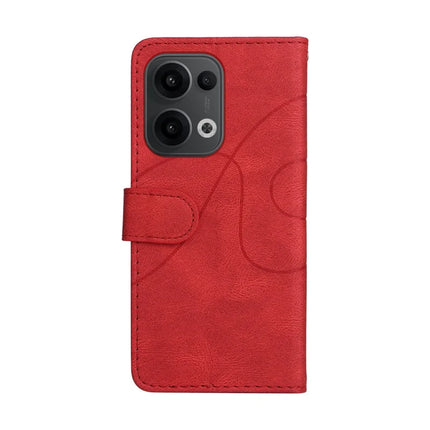 For Oppo Reno13 5G (Global) Leather Case Wallet Stand Color Splicing Phone Cover
