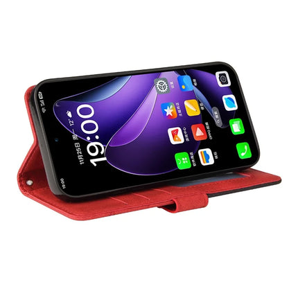 For Oppo Reno13 5G (Global) Leather Case Wallet Stand Color Splicing Phone Cover