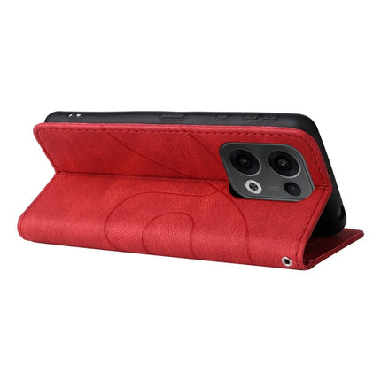 For Oppo Reno13 5G (Global) Leather Case Wallet Stand Color Splicing Phone Cover