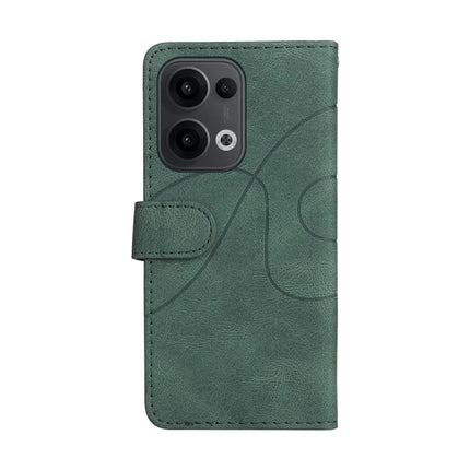 For Oppo Reno13 5G (Global) Leather Case Wallet Stand Color Splicing Phone Cover