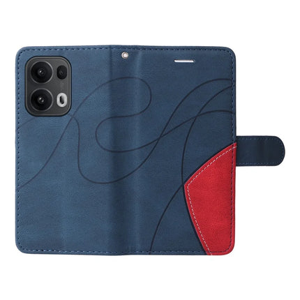 For Oppo Reno13 Pro 5G Leather Case Wallet Stand Color Splicing Phone Cover